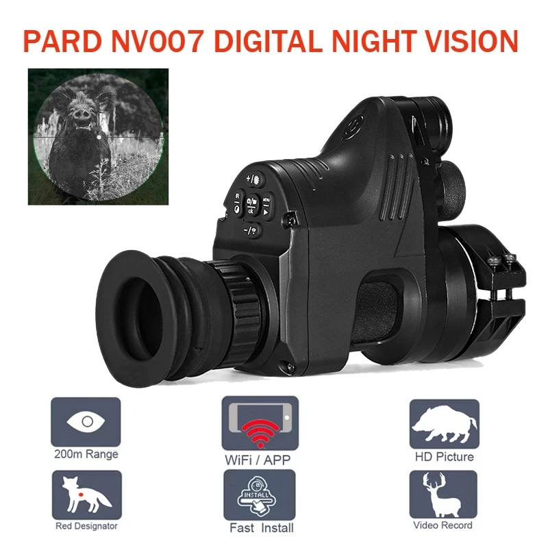 

Hots sale NV007 Infrared Night Vision Telescope Hunting Night Vision Set Sight Digital IR Monocular Rifle scope day and night