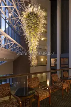 

Elegant European Lighting Flush Mount Large Crystal Chandelier