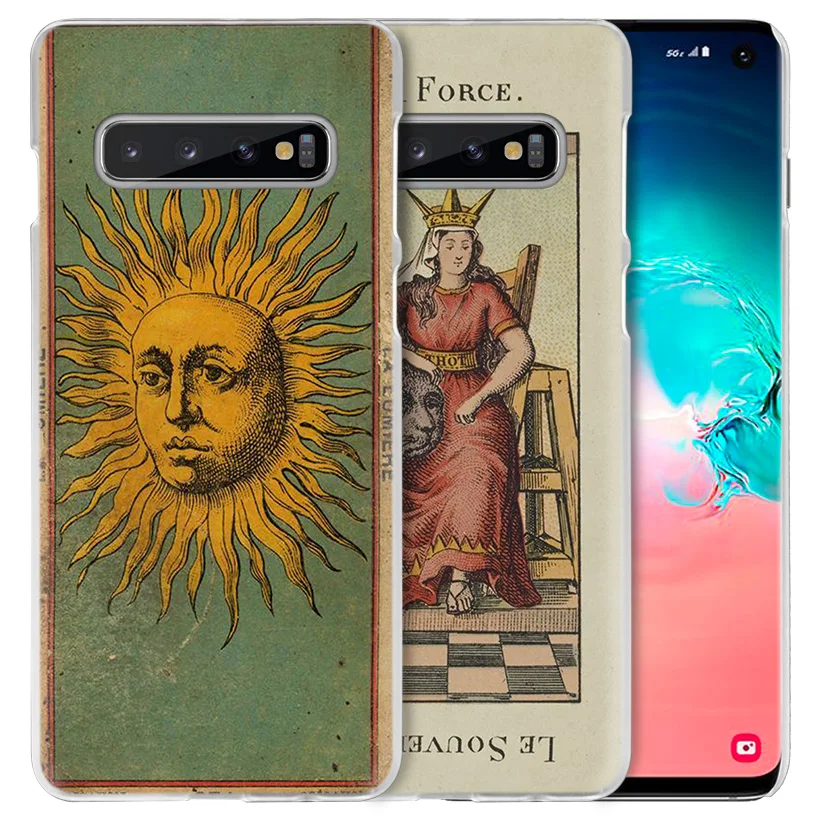 Чехол для чтения карт Таро Samsung Galaxy S10 S20 Ultra 5G S10e S9 S8 J4 J6 Plus 2018 Note 10 8 9 прозрачный