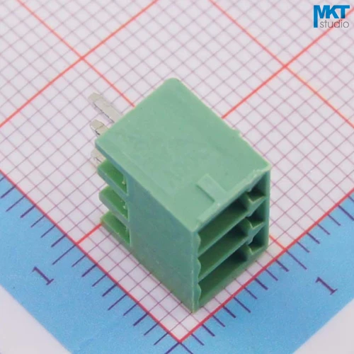 

100Pcs 3P 3.81mm Pitch Vertical Straight Pin Male Pluggable Screw Wire Terminal Block Connector
