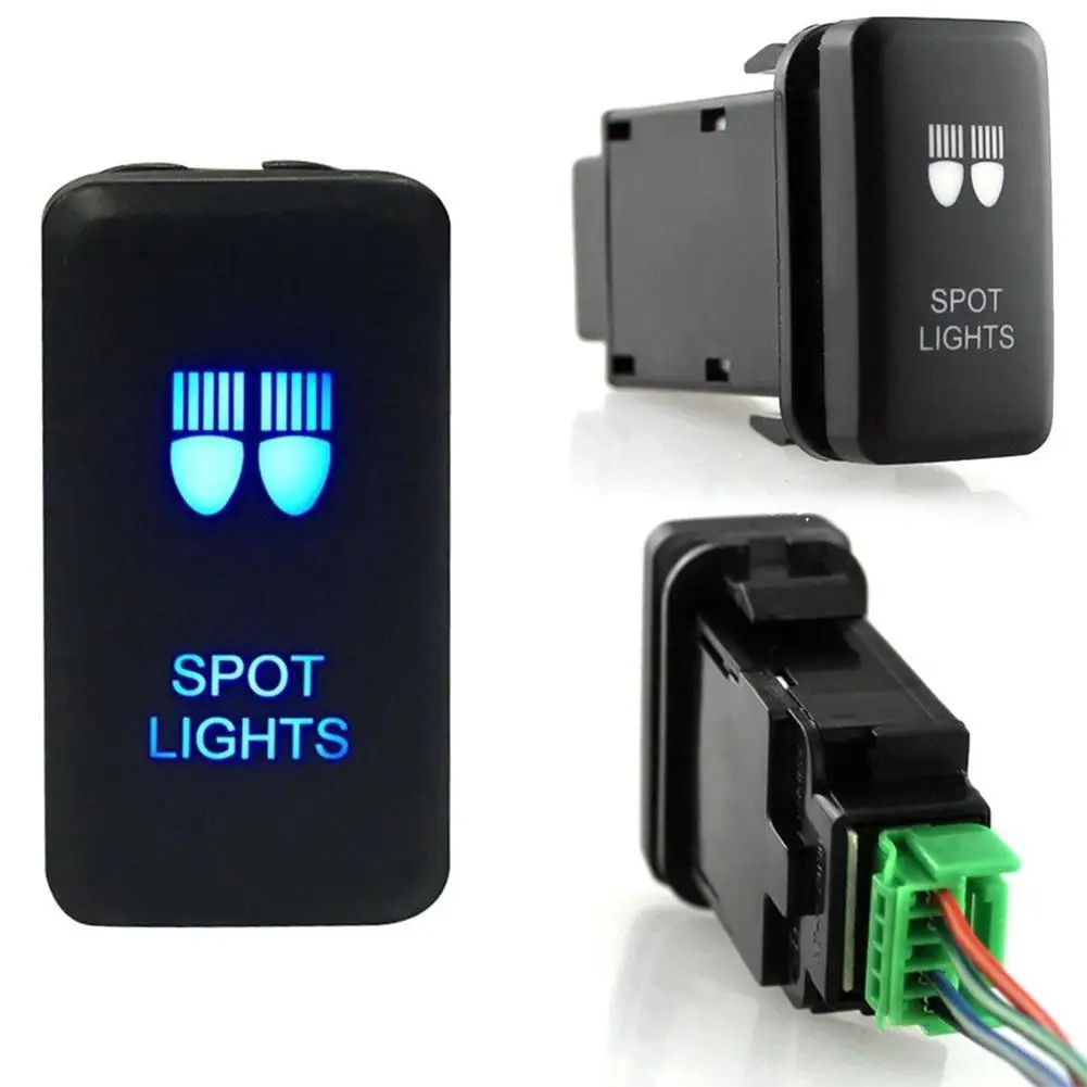 

Black DC 12V LED Fog Light Car Key Switch ON/OFF Wiring Harness Switch Kit for Toyota Car Key Switch car accessories