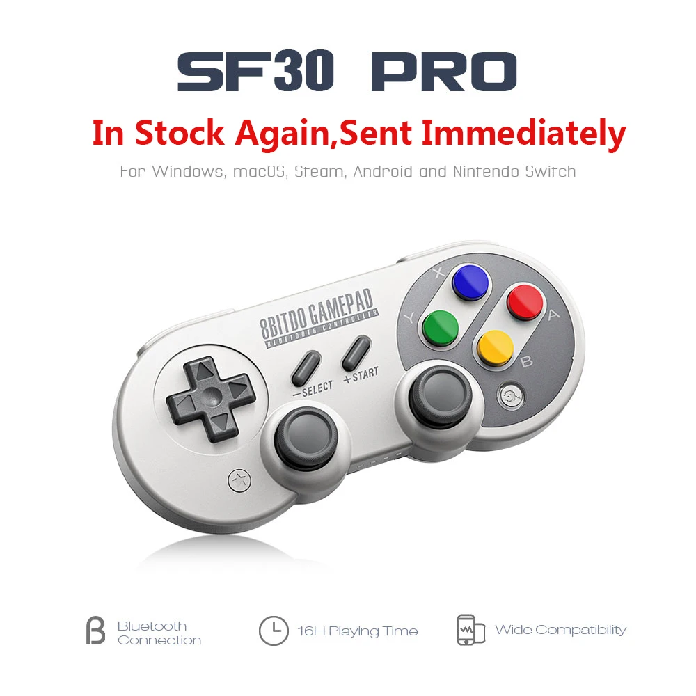 8bitdo SF30 Pro SN30Pro игрового контроллера геймпад для nintendo переключатель оконные рамы macOS Android пульт дистанционного управления Джойстик Беспроводной Bluetooth игровой контроллер