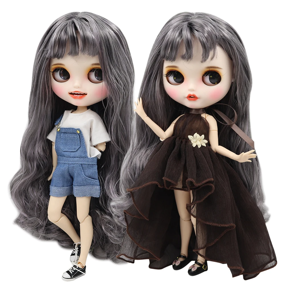 

ICY factory blyth doll customized face 1/6 bjd white skin joint body new matte face with teeth, 30cm BL10499016