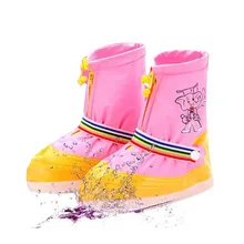 Модная детская обувь, новые детские водонепроницаемые бахилы, непромокаемые сапоги, детские пластиковые дождевые Бахилы для девочек
