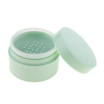 

5g 15g Reusable Empty Portable Loose Powder Bottle Makeup Container Screw Lid Jars with Sifter Foundation Box