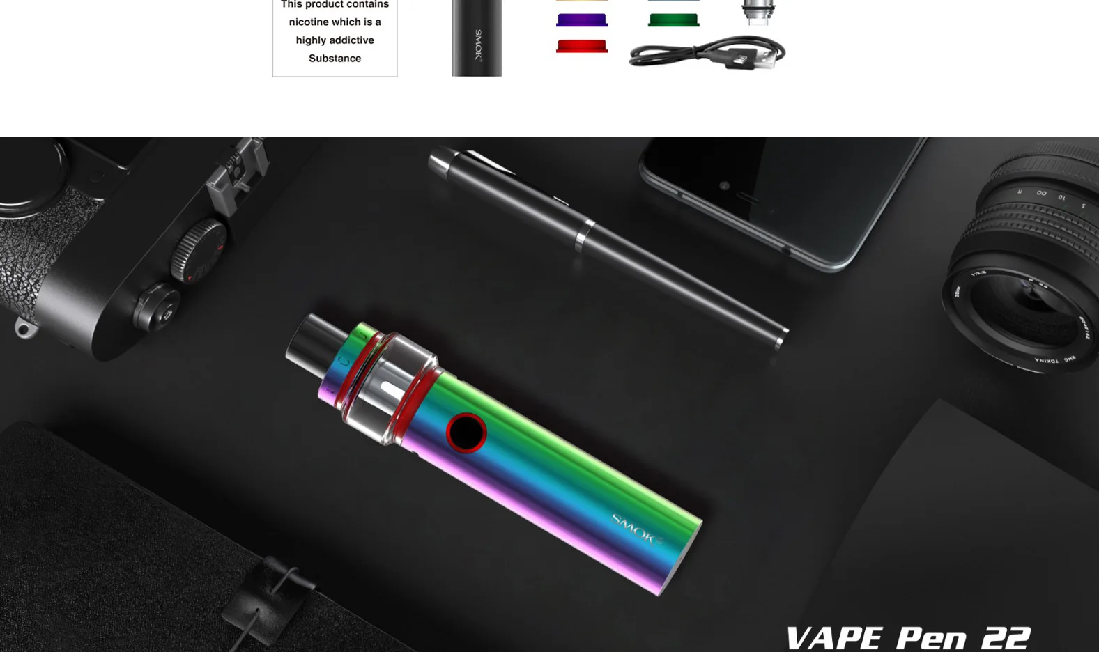 5 шт. Оригинал SMOK Vape ручка 22 катушки Vape сетчатая Полоса катушка 0.15ом Fit SMOK Vape ручка 22 Vape ручка плюс комплект E сигаретные катушки