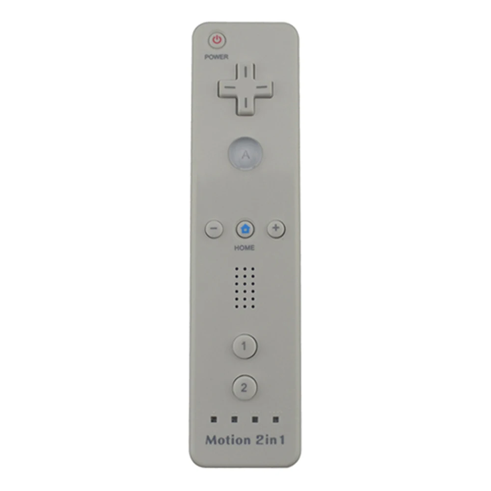 2 in 1 Built in Motion Plus Remote Controller Gamepad for Nintendo Wii Console Game