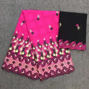 

New Design African Lace Fabric 2019 Embroidered Nigerian Stones Laces Fabric High Quality French Tulle Lace Fabric For dress