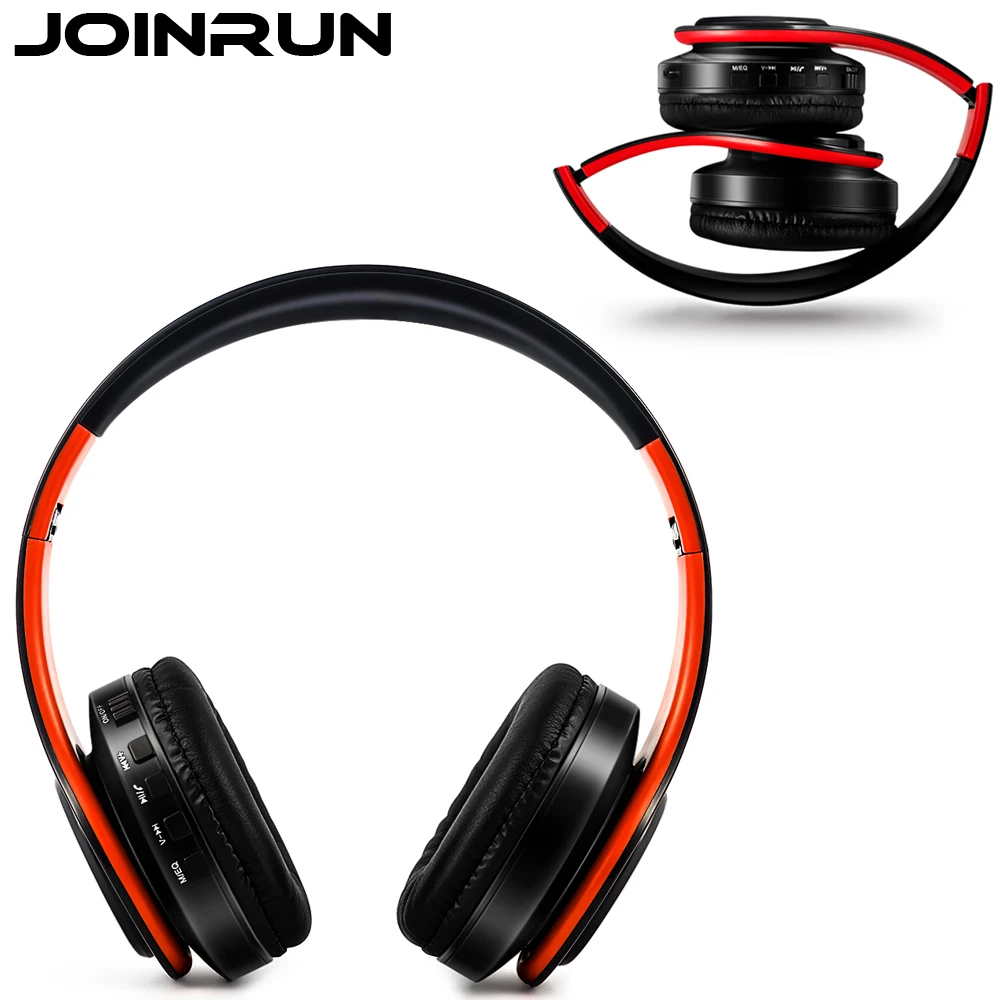 Joinrun беспроводные Bluetooth наушники гарнитура стерео с микрофоном/TF карта для