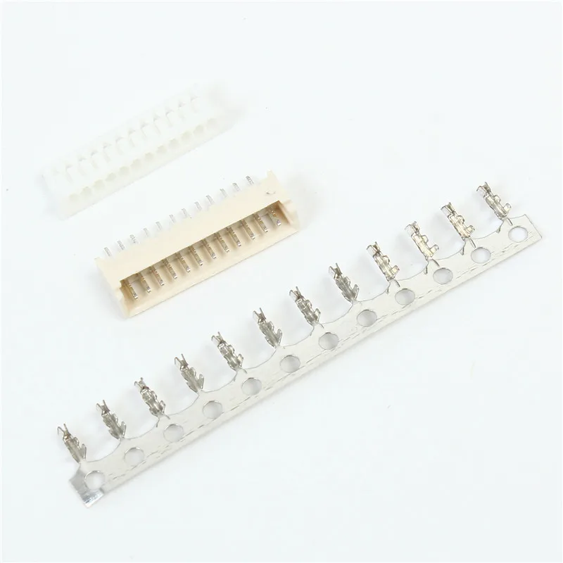 50 Sets Micro 1 25 12 Pin Electrical Connector Plug Socket Spring Wiring Terminals Kit Straight