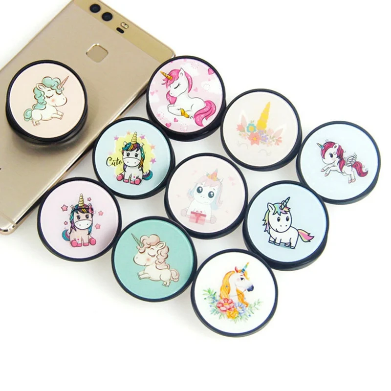 

Cute Cartoon Round Universal Expanding Stand and Grip Phone Ring Holder Mobile Phone Folding Bracket