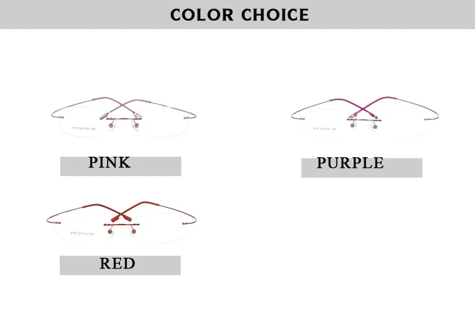 SPITOIKO 1001-50 шт/лот без оправы hingless очки с титановой оправой 9 цветов выбрать от близорукости, по рецепту очки