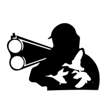 

15.5cm*11.5cm Hunter Wild Duck Hunting Car Decals Vinyl Stickers Fashion Motorcycle Car-Styling HJ-053