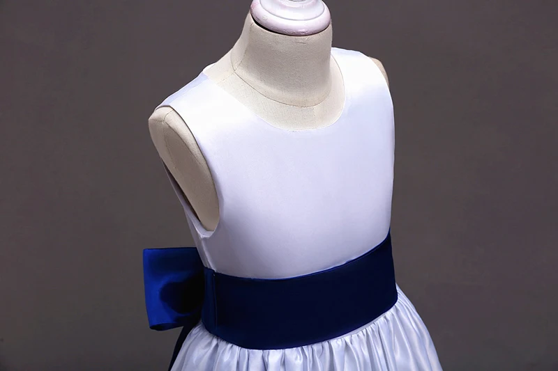 U-SWEAR 2019 Новое поступление Детское бальное платье для девочек в цветочек платья без рукавов с круглым вырезом большой бант сзади лепесток