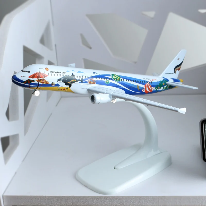 16 см 1:400 Бангкок Airline A320 Аэробус модель самолета сплава Таиланд авиационные