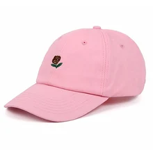 Модная хлопковая бейсболка для гольфа в стиле унисекс с вышитыми розами, летняя Солнцезащитная шляпа, Новинка