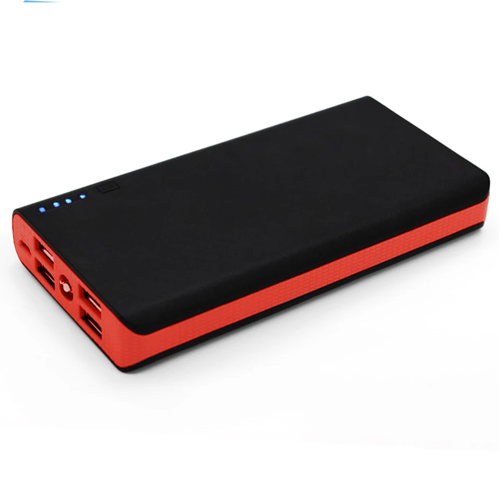 

4 USB Ports External Universal Charger Power Bank Smart Button Travel Office Led Eco-friendly Bracelet Case Portable Profession