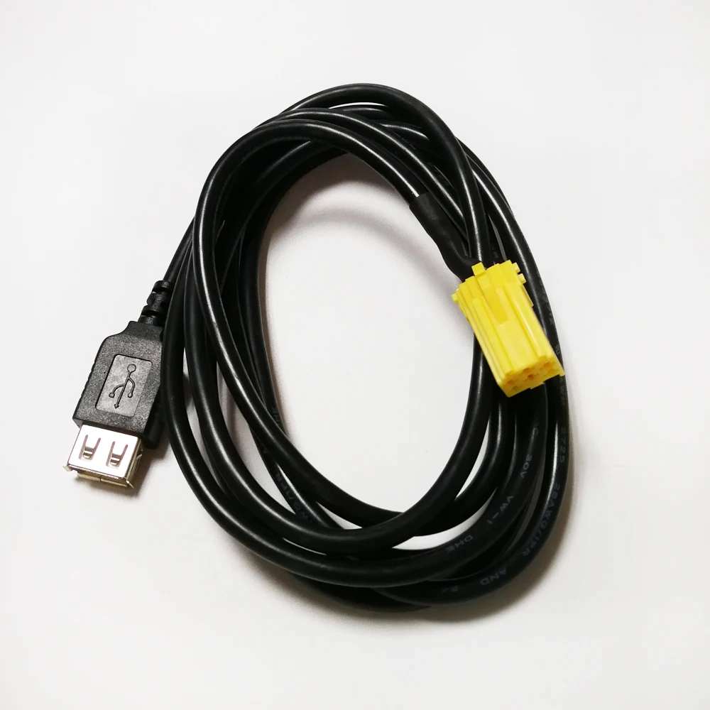 

Biurlink Car MINI ISO 6Pin Connector Plug USB Adpater Cable for Alfa Romeo Fiat Grande Punto