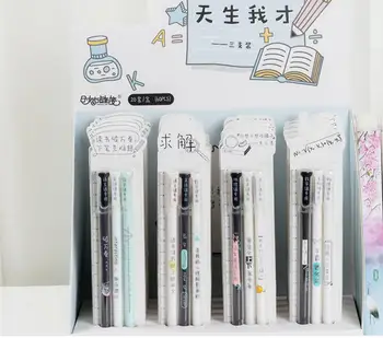 

creative funny words cartoon gel Pen School Office writing Supply student Stationery gift blacl Neutral ink pen 3pc/set 20set