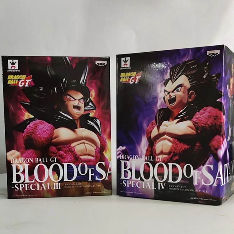

WSTXBD Original Banpresto Dragon ball Z GT DBZ Blood Of SaiYan BOS SSJ4 Goku Vegeta Special Model Figurals Brinquedos vol.06