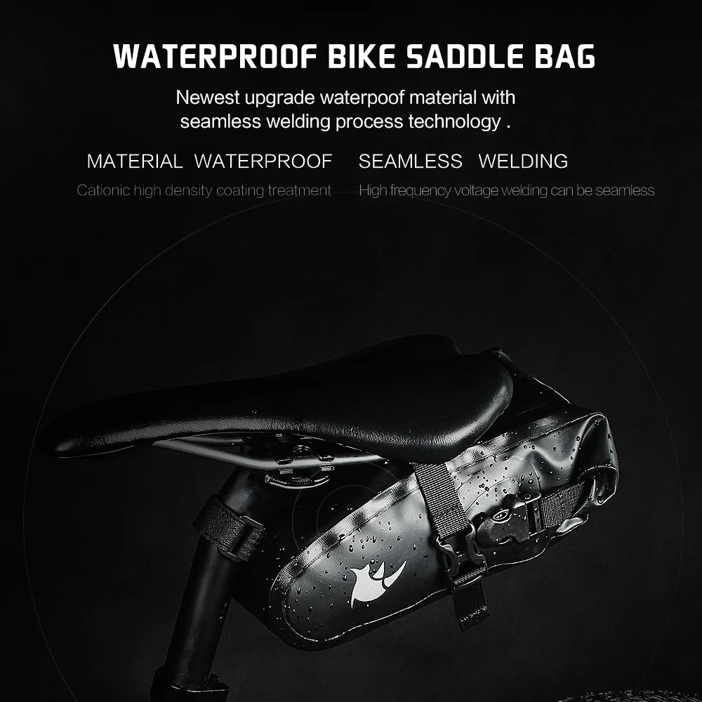 Top Full Waterproof Bicycle Saddle Bag Cycling Seat Bag MTB Road Bicycle Phone Holder Repair Tools Bag bisiklet aksesuar TF550 11