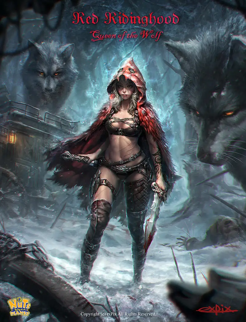 

[Loong Way Miniatures] Nuts Planet RED RIDING HOOD 75mm Resin Miniature