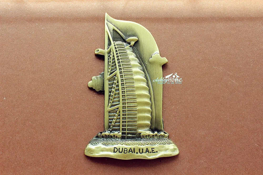 UAE DuBai Burj Al Arab Hotel Tourism Tourist Souvenir 3D Metal Fridge