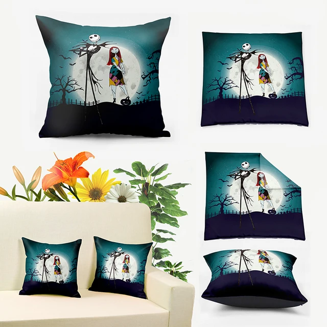 jack and sally merry christmas cushion covers pillow casenight before christmas throw pillow cover - Christmas Decorative Pillow Covers jack and sally merry christmas cushion covers pillow casenight before christmas throw pillow cover - Christmas Decorative Pillow Covers