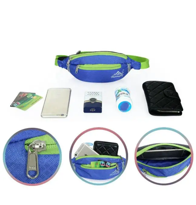 Сумка унисекс для бега, удобная сумка для путешествий, походная Спортивная поясная сумка на пояс, сумка на молнии для мобильного телефона, сумка для бега