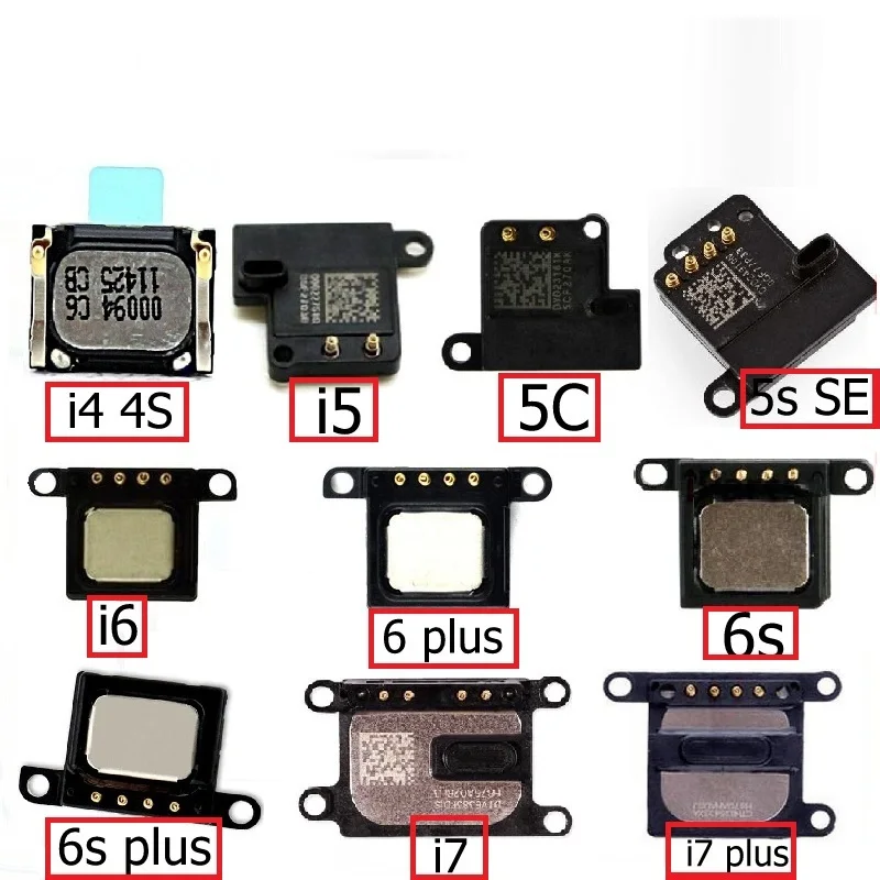 Оригинальные наушники и приемник для iPhone 4, 4S, 5, 5S, 5c, SE, 6, 6 S, 7, 8 Plus, X, динамик и наушник, замена телефона, ремонт, есть