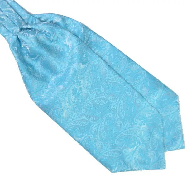 Для мужчин с пейсли нежный Для мужчин Шелковый шейный платок Аскот платок-галстук супер S09