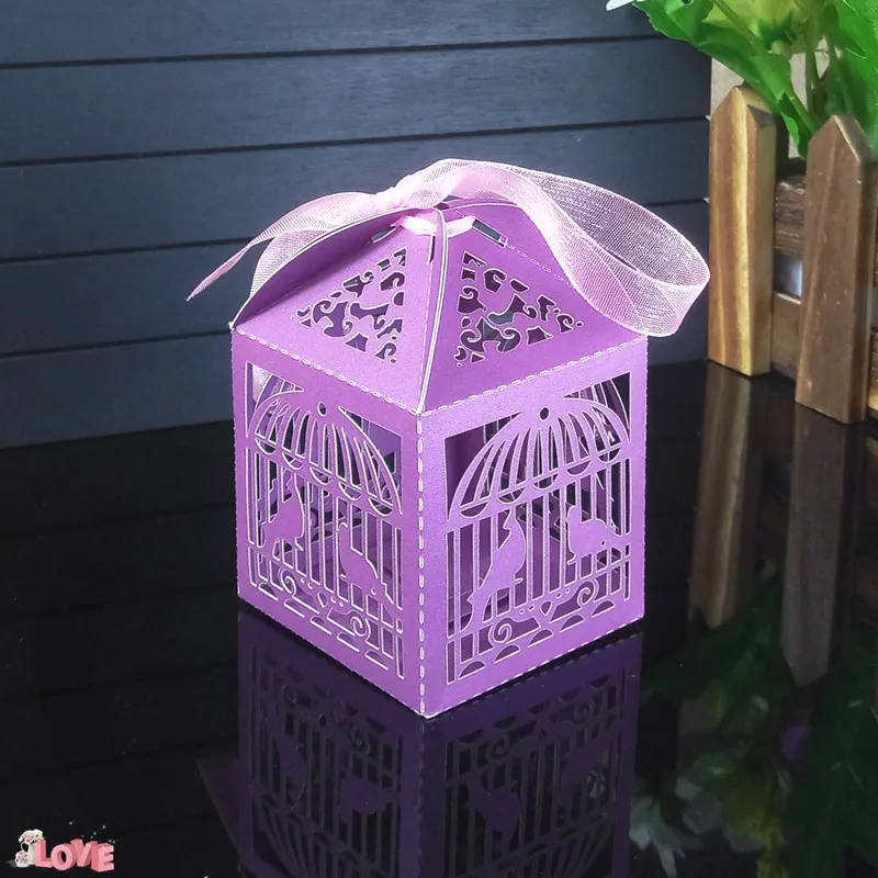 

50pcs birdcage shape candy box romantic wedding candy box KAWAYE baby shower Christmas day decoration 5ZT06