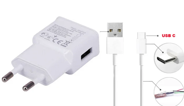 2A EU US Type C USB кабель для передачи данных зарядное устройство мобильного телефона