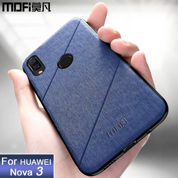 

MOFi original for Huawei nova 3 case cover nova 3e back shockproof phone case luxury protective capas fundas nova 3 case