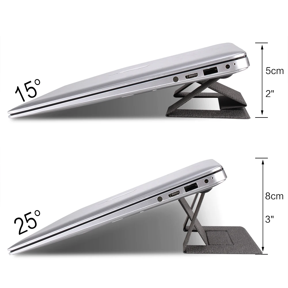 Invisible Laptop Stand Foldable Ergonomic Stand for Macbook air pro notebook Cooling Portable compu