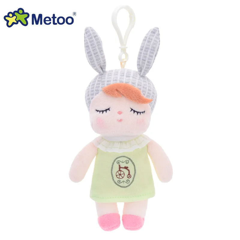 Kawaii кукла Metoo набивные Плюшевые игрушки Животные Мягкие Детские Игрушки для маленьких мальчиков и девочек мальчиков Мини Ангел кролик подвеска брелок - Цвет: 16