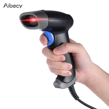 

2D QR 1D USB Barcode Scanner CCD Red Light PDF417 Screen Scanning Bar Code Reader Multiple Language for Mobile Payment market
