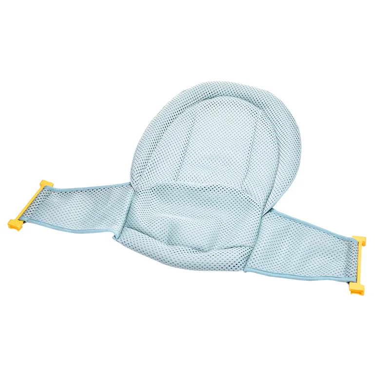 2 цвета регулируемая детская ванночка сиденье Нескользящая Т-образная душевая кабина лето 3D дышащее Сетчатое банное сиденье для новорожденных