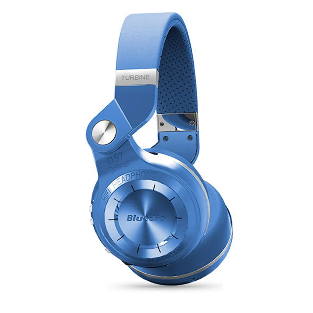 Bluedio T2 Bluetooth беспроводные складные наушники с Mircorphone 3d звук оригинальная гарнитура для сотового телефона для Xiaomi наушники - Цвет: Синий