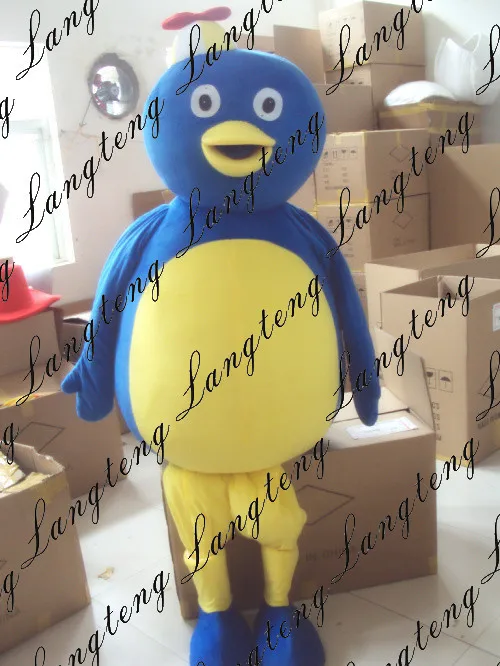 New Blue Penguin Cartoon Mascot Costume For Adults Christmas Halloween Outfit Fancy Dress Suit Free Shipping Drop Shipping