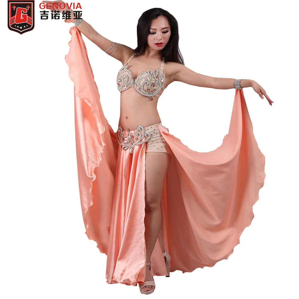 New Women/'s belly dance costume professional set diamond bellydancing clothing