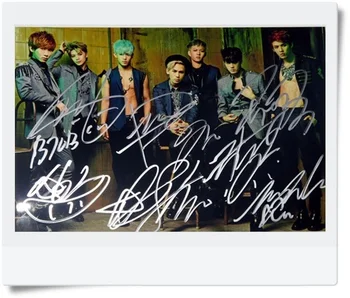 

BTOB autographed signed group photo 4*6 inches korean star free shipping 2015