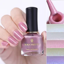 BORN PRETTY 6 мл Блестящий лак для ногтей Glimmer розовая фиолетовая для украшения ногтей лак маникюрные аксессуары