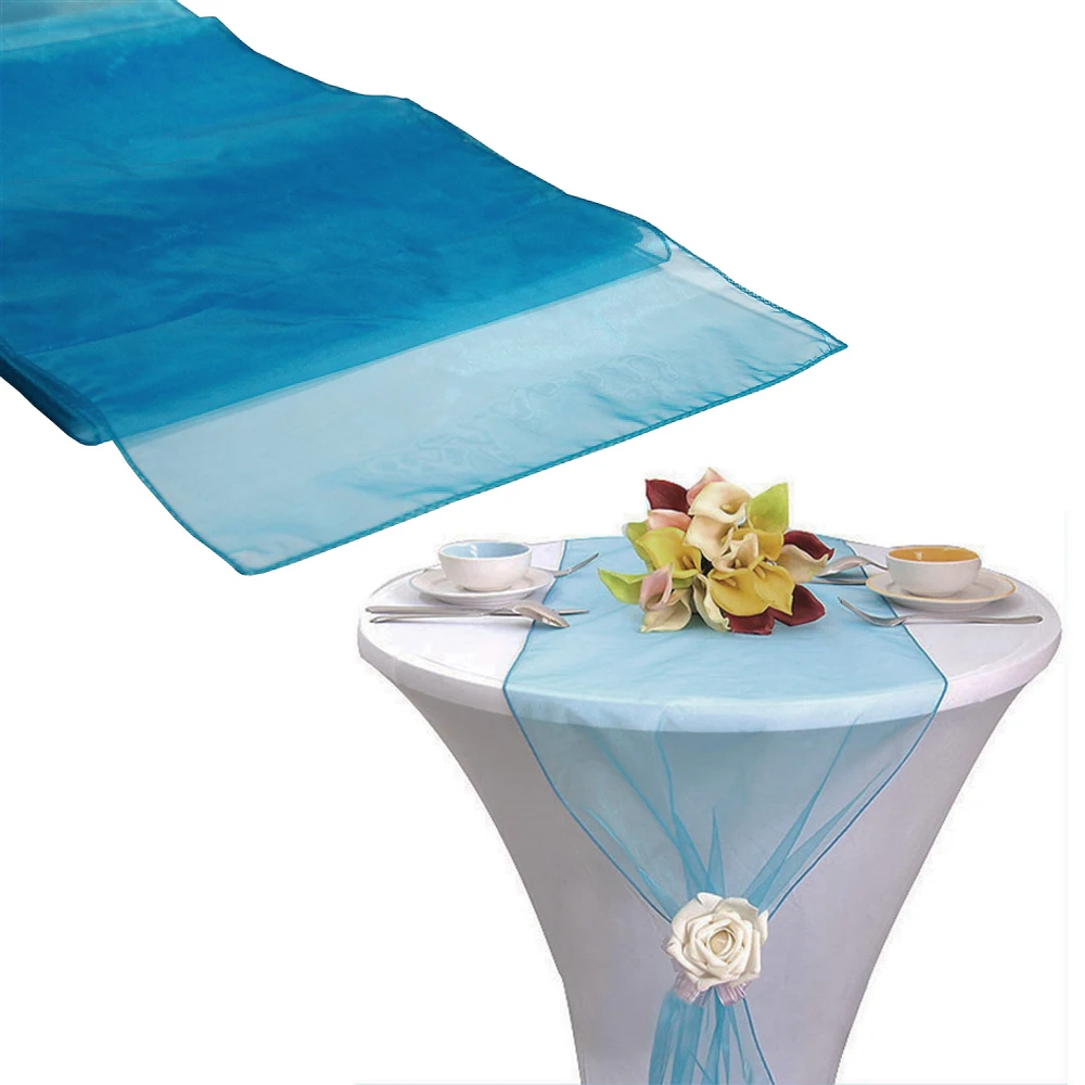 Free Shipping 25pcs Teal Blue Organza Sash Table Runner Chair Free Shipping 25pcs Teal Blue Organza Sash Table Runner Chair Sashes Runners Bow Banquet Wedding Party In From Home Garden On