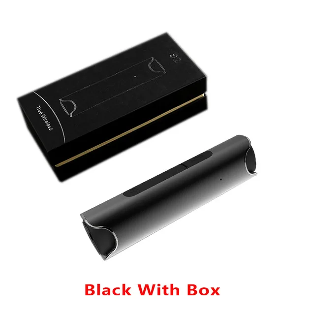 black RIKYA S2 Bluetooth 4,2 TWS Mini Bina 7 водонепроницаемая Спортивная bluetooth-гарнитура бинауральная Беспроводная bluetooth-гарнитура - Цвет: black