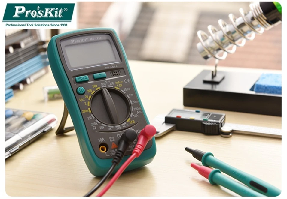 Цифровой мультиметр Pro'sKit MT 1210 C 3 1/2 диагностический инструмент постоянного