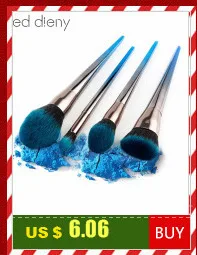 makeup brush set 7pcs/10pcs/12pcs unicorn diamond rainbow face& eye professional make up brush kit tools