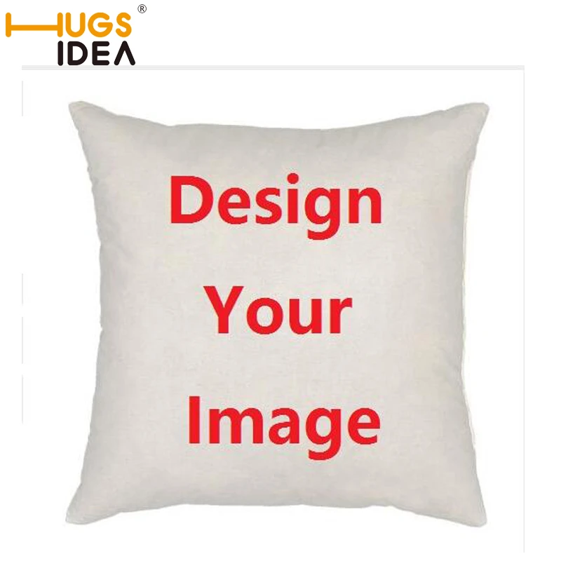 HUGSIDEA Custom Cushion Covers for Sofa Use Your Image 45*45cm