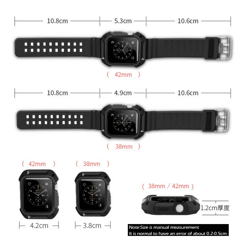MNWT для Apple Watch 1 2 3 ТПУ защитный чехол с ремешком полосы браслет для Apple Watch 38 мм 42 мм Серия 1 2 3 для iwatch Группа