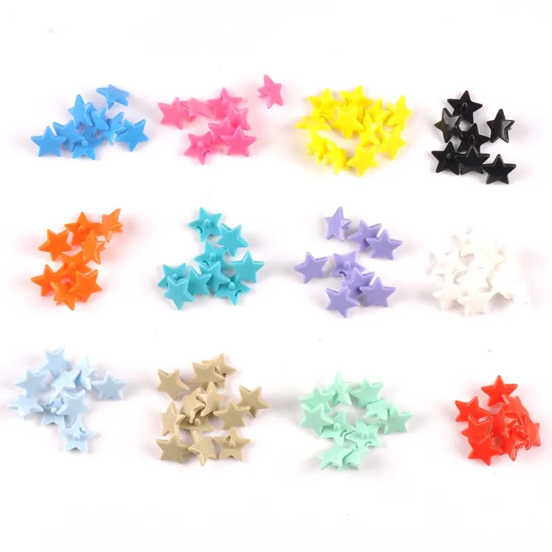 

20 Sets KAM T5 12MM Star Resin Snaps Button Fasteners Quilt Cover Sheet Garment Accessories For Baby Clothes Clips C2175